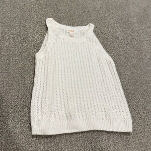 Cat & Jack White Knit Sweater